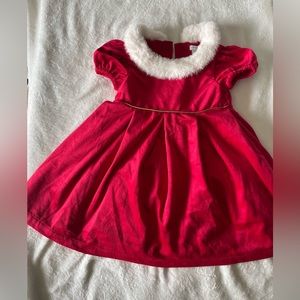 Girls Red Holiday Dress